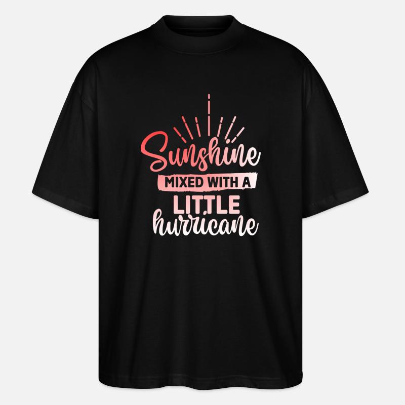 Sunshine mixed with a hurricane - Stanley/Stella Oversized Unisex Organic T-shirt Blaster 2.0 - black