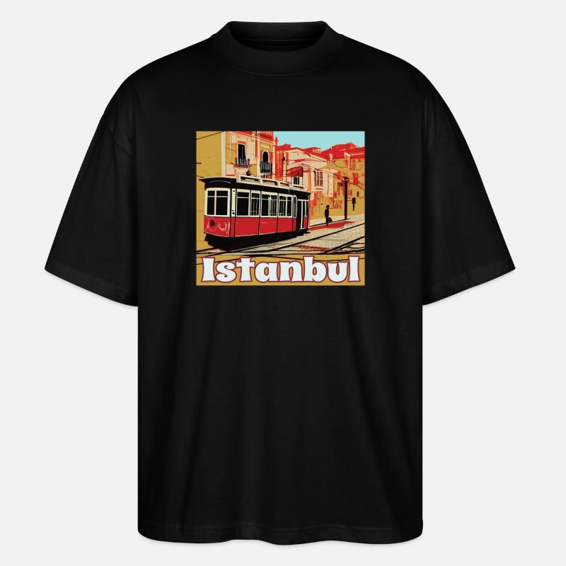 Istanbul - T-shirt bio Blaster 2.0 coupe oversize Stanley/Stella Unisexe - noir