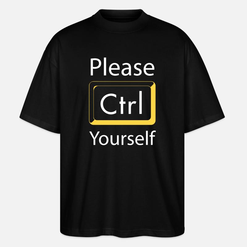 Please Ctrl yourself Gaming - Stanley/Stella Oversized Unisex Organic T-shirt Blaster 2.0 - black
