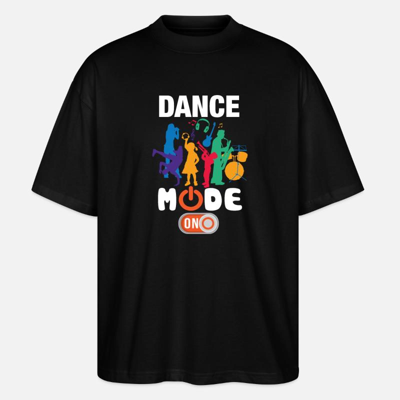 Funny Dance Mode On - Stanley/Stella Oversized Unisex Organic T-shirt Blaster 2.0 - black