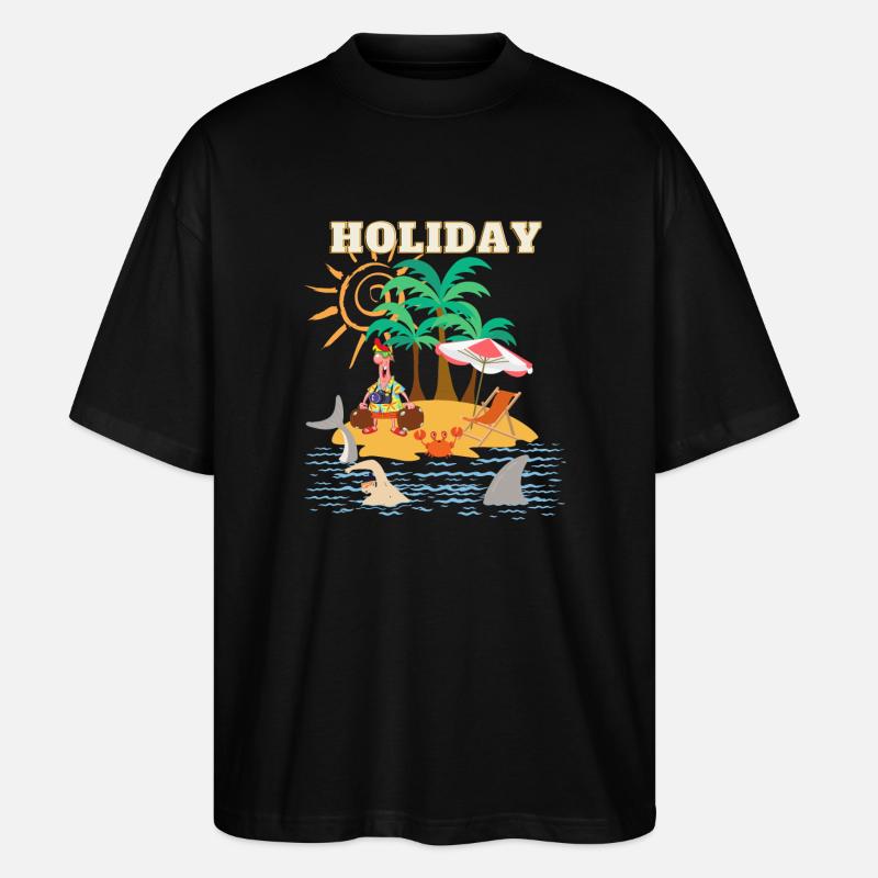 ART de vacances - T-shirt bio Blaster 2.0 coupe oversize Stanley/Stella Unisexe - noir