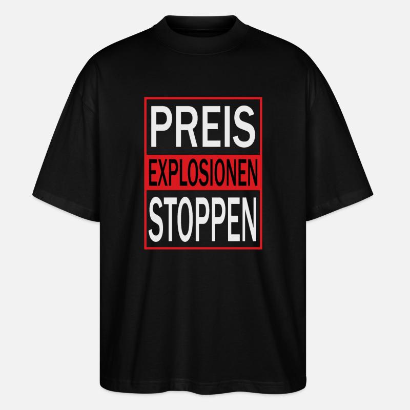Stop price explosions - Stanley/Stella Oversized Unisex Organic T-shirt Blaster 2.0 - black