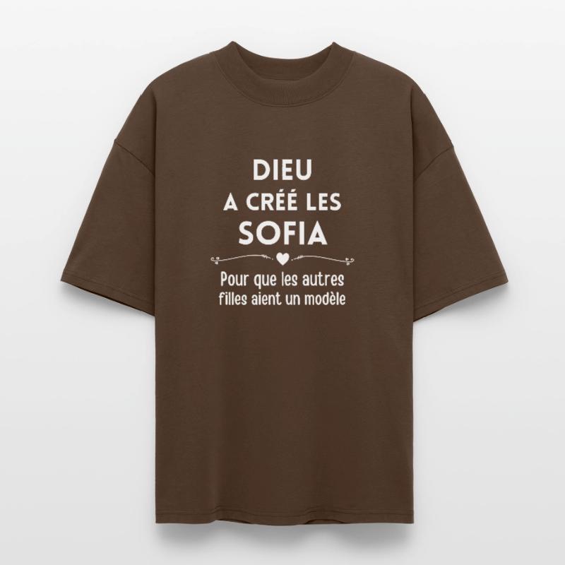 Sofia, prénom Sofia, anniversaire Sofia T-shirt bio Blaster 2.0 coupe oversize Stanley/Stella Unisexe