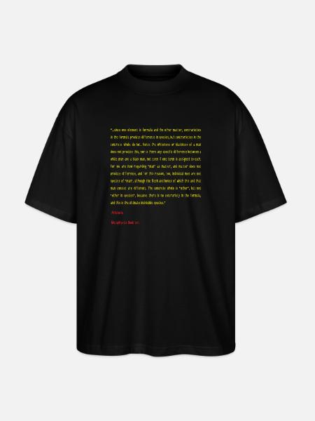 Aristotle Metaphysics Book ten - Stanley/Stella Oversized Unisex Organic T-shirt Blaster 2.0 - black