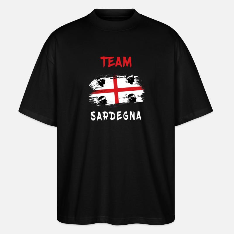 L'équipe Sardinia Design - T-shirt bio Blaster 2.0 coupe oversize Stanley/Stella Unisexe - noir