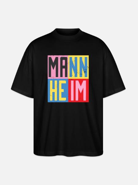 Mannheim Design - Stanley/Stella Oversized Unisex Bio T-Shirt Blaster 2.0 - Schwarz