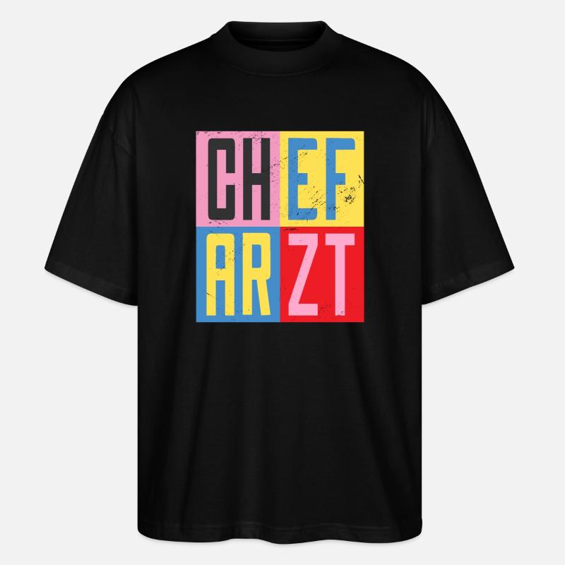 Responsable du design - T-shirt bio Blaster 2.0 coupe oversize Stanley/Stella Unisexe - noir