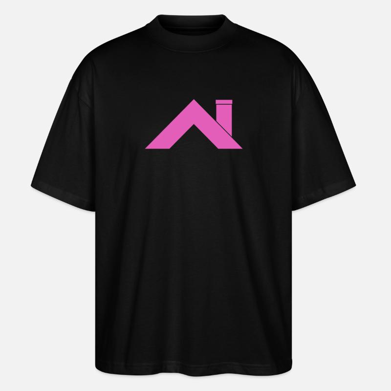 Toit de la maison - T-shirt bio Blaster 2.0 coupe oversize Stanley/Stella Unisexe - noir