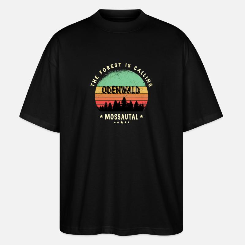 Mossautal Odenwald Design - T-shirt bio Blaster 2.0 coupe oversize Stanley/Stella Unisexe - noir
