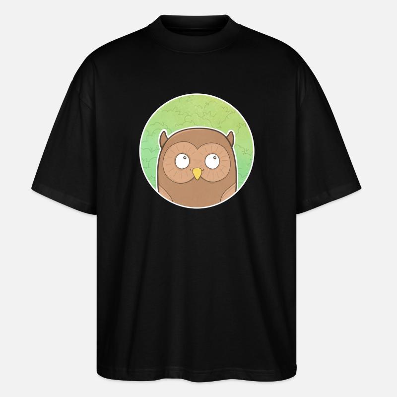 Eule - Stanley/Stella Oversized Unisex Bio T-Shirt Blaster 2.0 - Schwarz