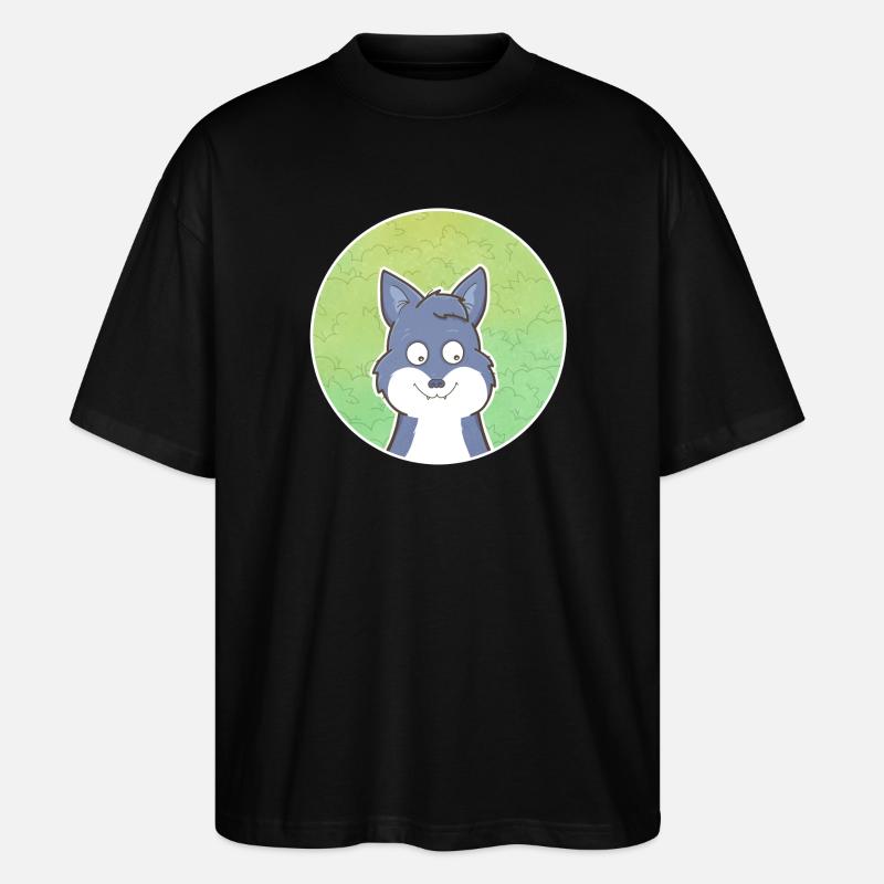Wolf - Stanley/Stella Oversized Unisex Bio T-Shirt Blaster 2.0 - Schwarz