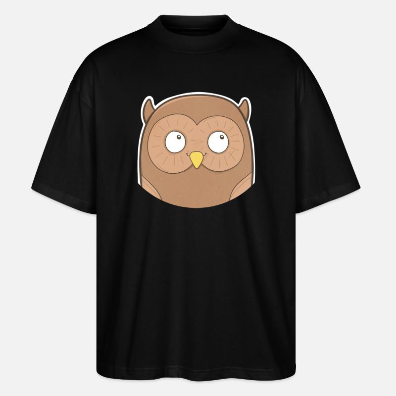 Eule - Stanley/Stella Oversized Unisex Bio T-Shirt Blaster 2.0 - Schwarz