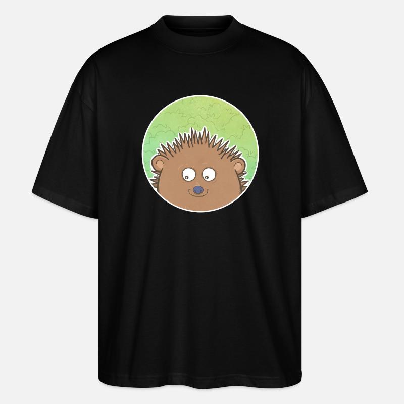Hérisson - T-shirt bio Blaster 2.0 coupe oversize Stanley/Stella Unisexe - noir