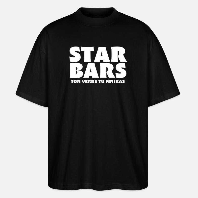 bar, bartender, bar owner - Stanley/Stella Oversized Unisex Organic T-shirt Blaster 2.0 - black