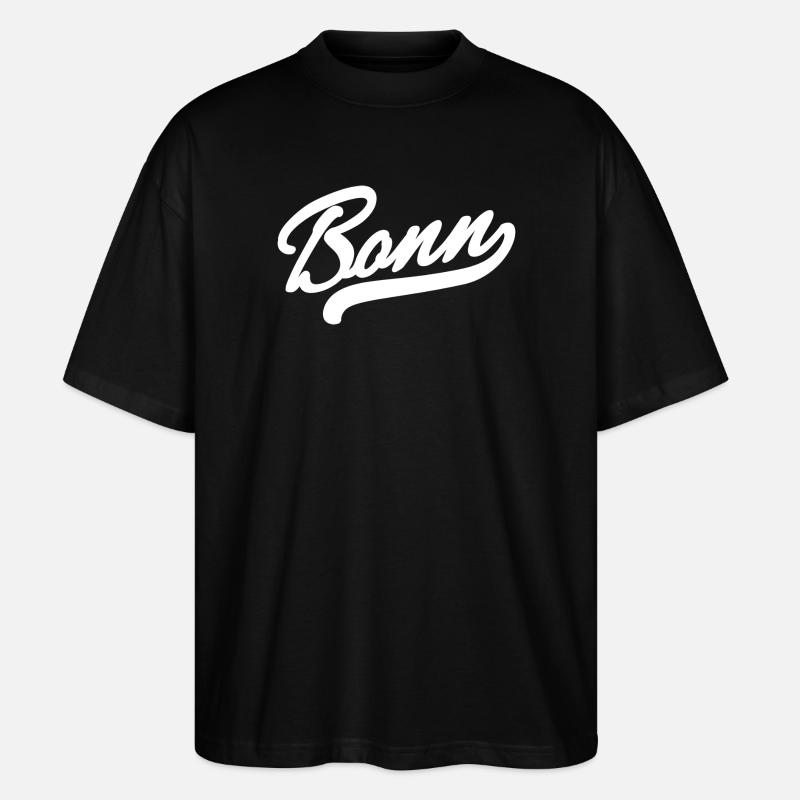 Bonn Retro - Stanley/Stella Oversized Unisex Bio T-Shirt Blaster 2.0 - Schwarz