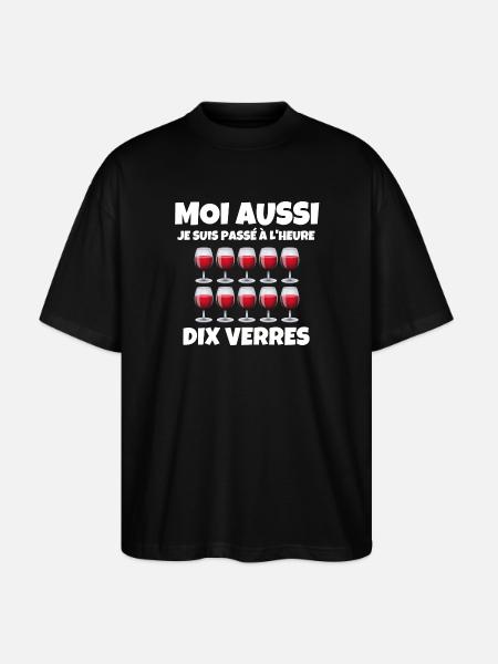 heure d'hiver - T-shirt bio Blaster 2.0 coupe oversize Stanley/Stella Unisexe - noir