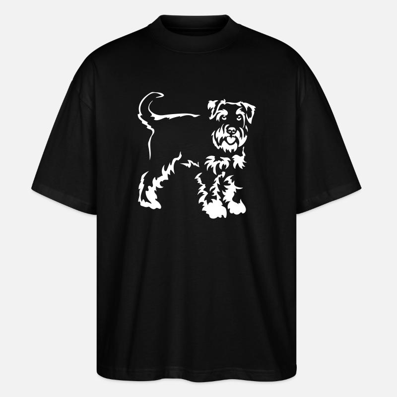 Schnauzer "Black Edition" - Stanley/Stella Oversized Unisex Bio T-Shirt Blaster 2.0 - Schwarz