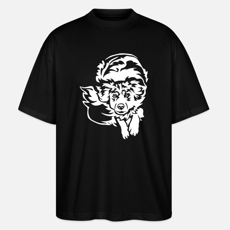 Australian Shepherd "Black Edition" - Stanley/Stella Oversized Unisex Bio T-Shirt Blaster 2.0 - Schwarz