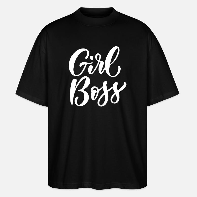 Mädchen Bos-s - Stanley/Stella Oversized Unisex Bio T-Shirt Blaster 2.0 - Schwarz