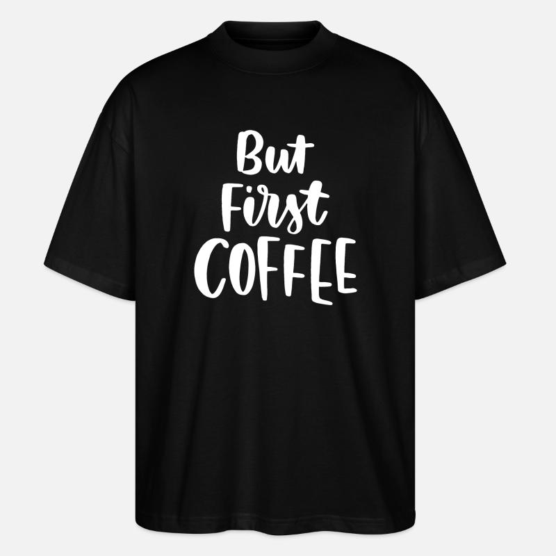 Mais premier café - T-shirt bio Blaster 2.0 coupe oversize Stanley/Stella Unisexe - noir
