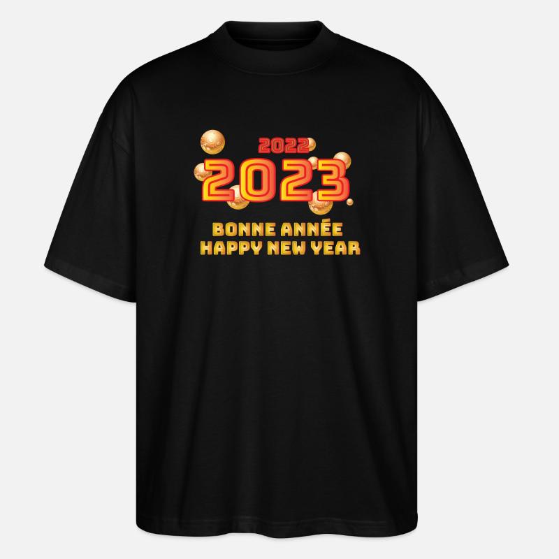 Das neue Jahr 2023 - Stanley/Stella Oversized Unisex Bio T-Shirt Blaster 2.0 - Schwarz
