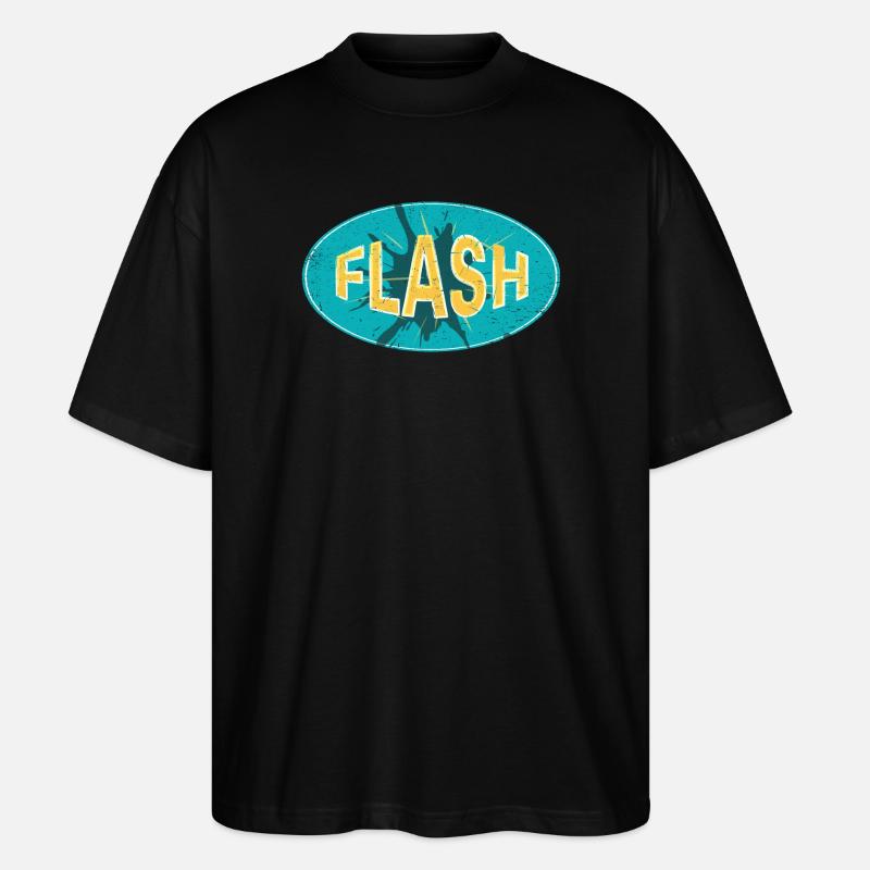 FLASH EMBLEM - Stanley/Stella Oversized Unisex Bio T-Shirt Blaster 2.0 - Schwarz
