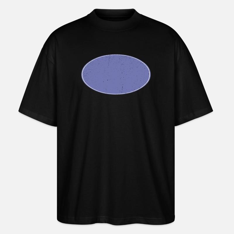 Ovaler Background Hintergrund schmutzig violett - Stanley/Stella Oversized Unisex Bio T-Shirt Blaster 2.0 - Schwarz