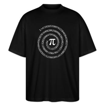 mathématiques, maths, équation, infini - T-shirt bio Blaster 2.0 coupe oversize Stanley/Stella Unisexe - noir - Devant - Alina (178cm) & Michal (187cm)