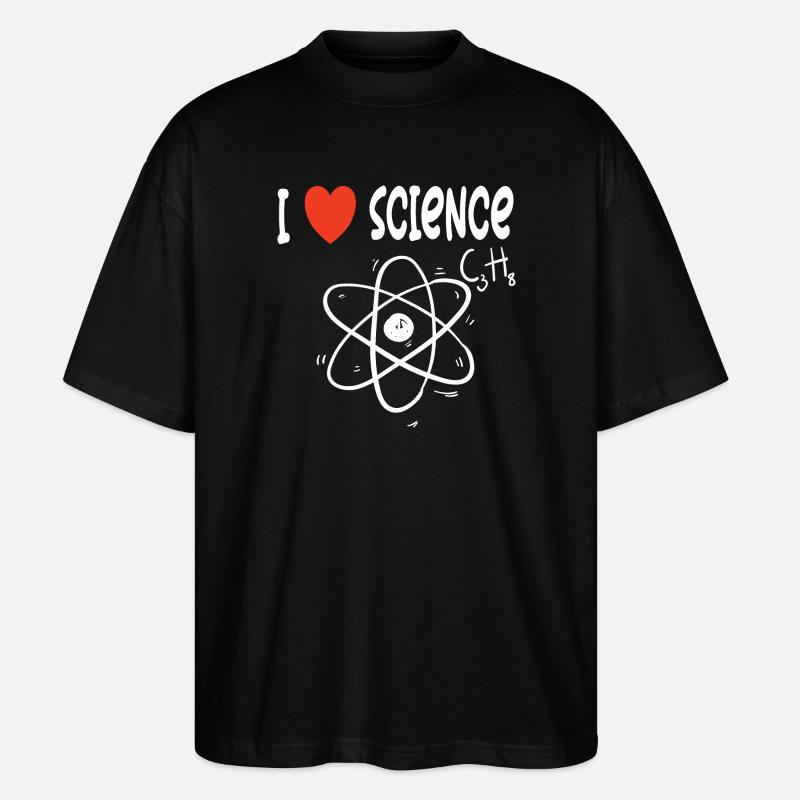 J’aime la science - T-shirt bio Blaster 2.0 coupe oversize Stanley/Stella Unisexe - noir