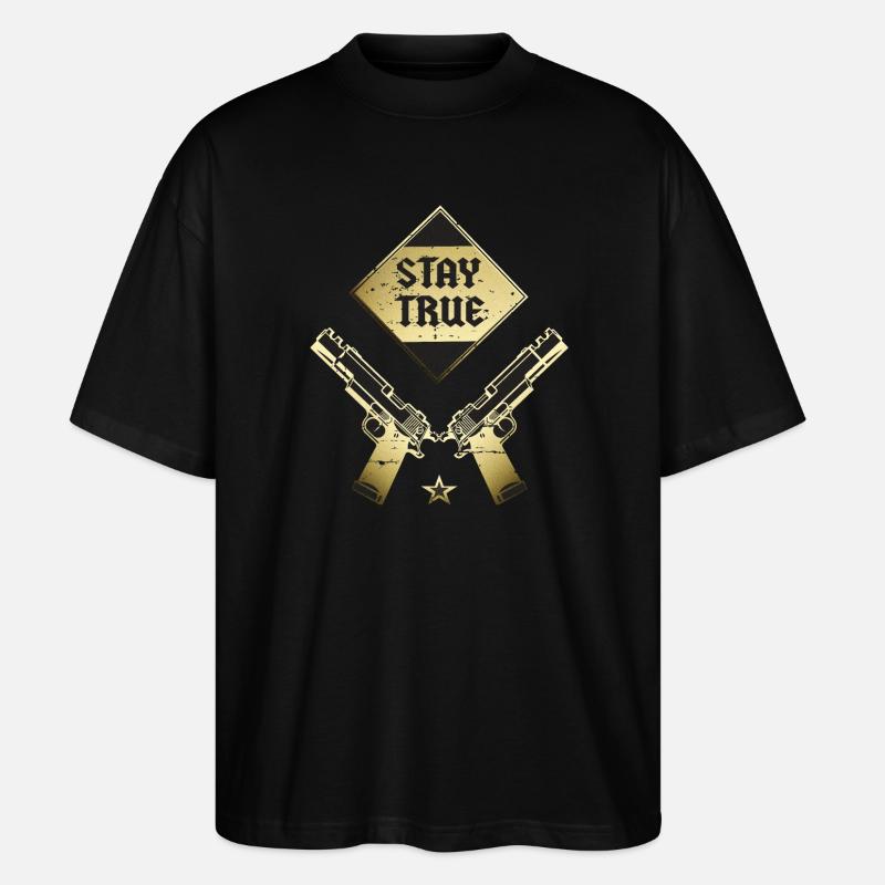 Stay true to yourself - Stanley/Stella Oversized Unisex Organic T-shirt Blaster 2.0 - black