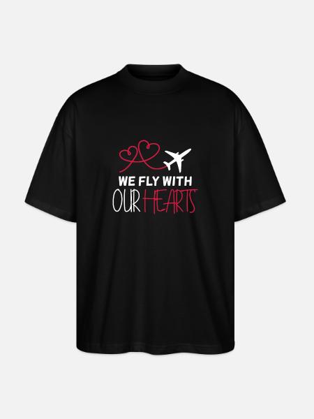 Airplane Pilot Quote Gift - Stanley/Stella Oversized Unisex Organic T-shirt Blaster 2.0 - black