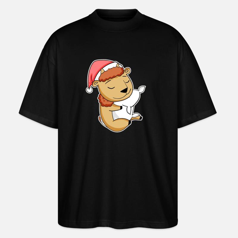 Bison Noël Sommeil Sommeil Sommeil - T-shirt bio Blaster 2.0 coupe oversize Stanley/Stella Unisexe - noir
