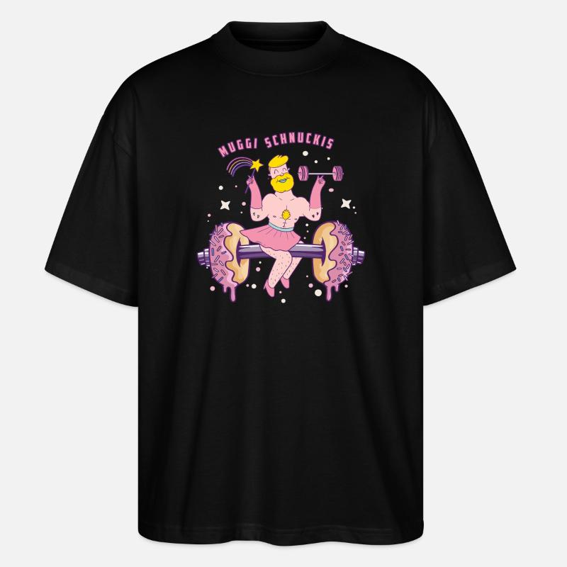 Die Muggi Schnuckis - Stanley/Stella Oversized Unisex Bio T-Shirt Blaster 2.0 - Schwarz