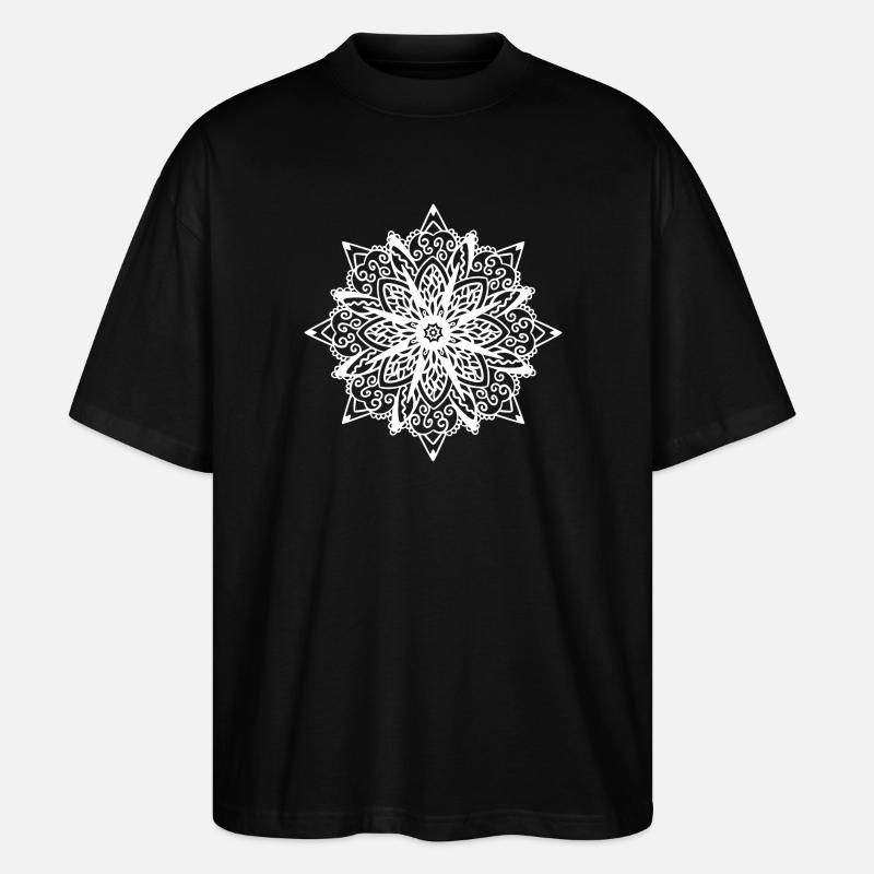 Mandala - Stanley/Stella Oversized Unisex Bio T-Shirt Blaster 2.0 - Schwarz