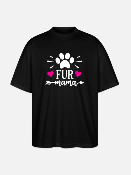 Maman à fourrure - T-shirt bio Blaster 2.0 coupe oversize Stanley/Stella Unisexe - noir