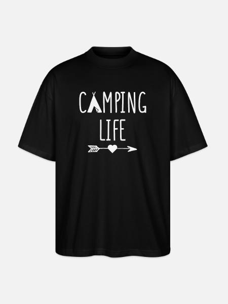 Camping Life - Stanley/Stella Oversized Unisex Organic T-shirt Blaster 2.0 - black