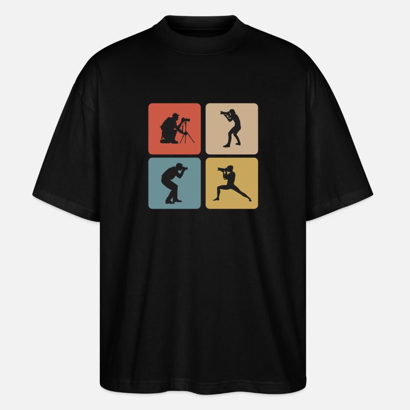 Fotograf Design - Stanley/Stella Oversized Unisex Bio T-Shirt Blaster 2.0 - Schwarz