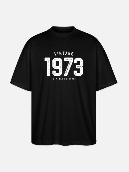 Millésime 1973 Edition Limitée - T-shirt bio Blaster 2.0 coupe oversize Stanley/Stella Unisexe - noir