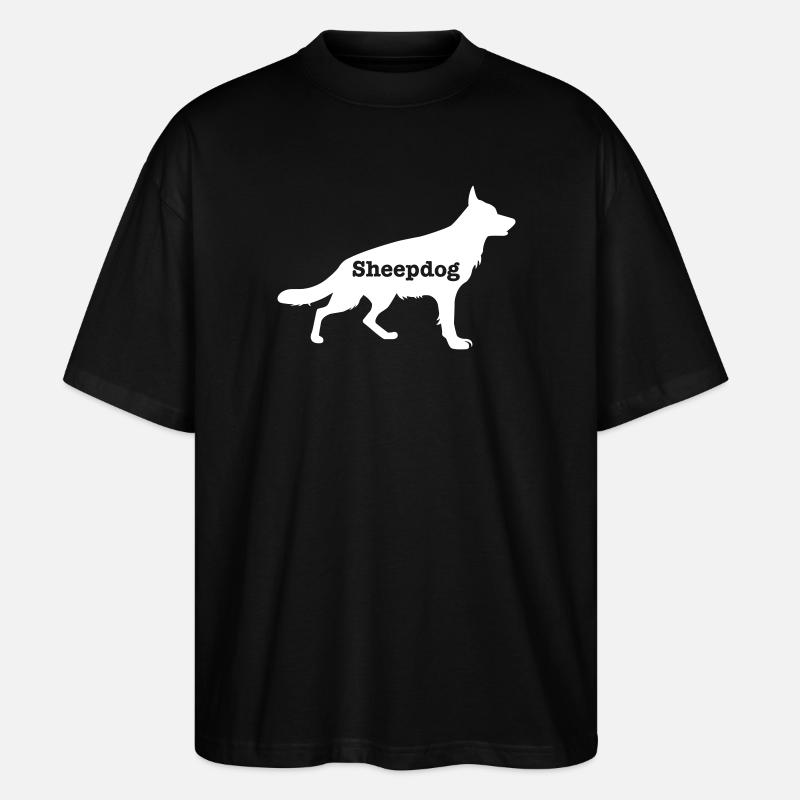 Schäferhund - Stanley/Stella Oversized Unisex Bio T-Shirt Blaster 2.0 - Schwarz