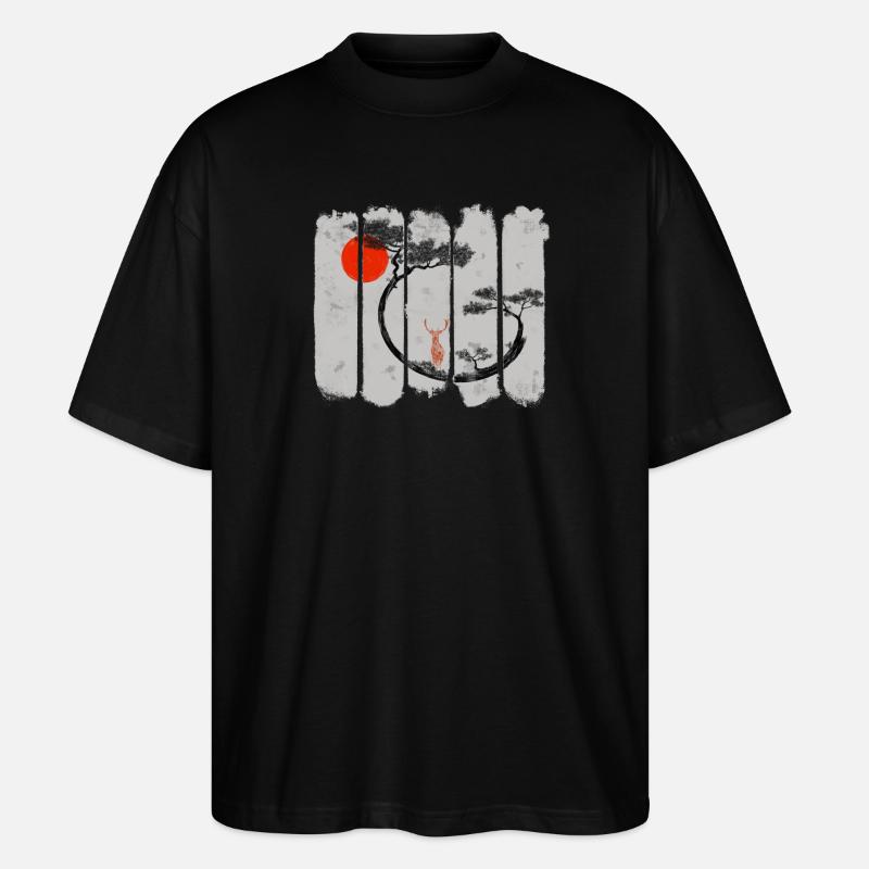 Shika - Stanley/Stella Oversized Unisex Bio T-Shirt Blaster 2.0 - Schwarz