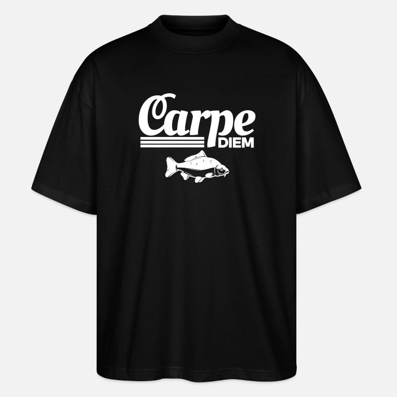 pêche, pêcheur, fan de pêche - T-shirt bio Blaster 2.0 coupe oversize Stanley/Stella Unisexe - noir