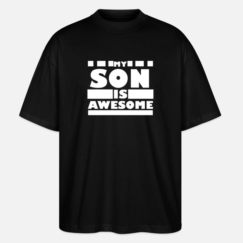 Son Father Gift Idea - Stanley/Stella Oversized Unisex Organic T-shirt Blaster 2.0 - black