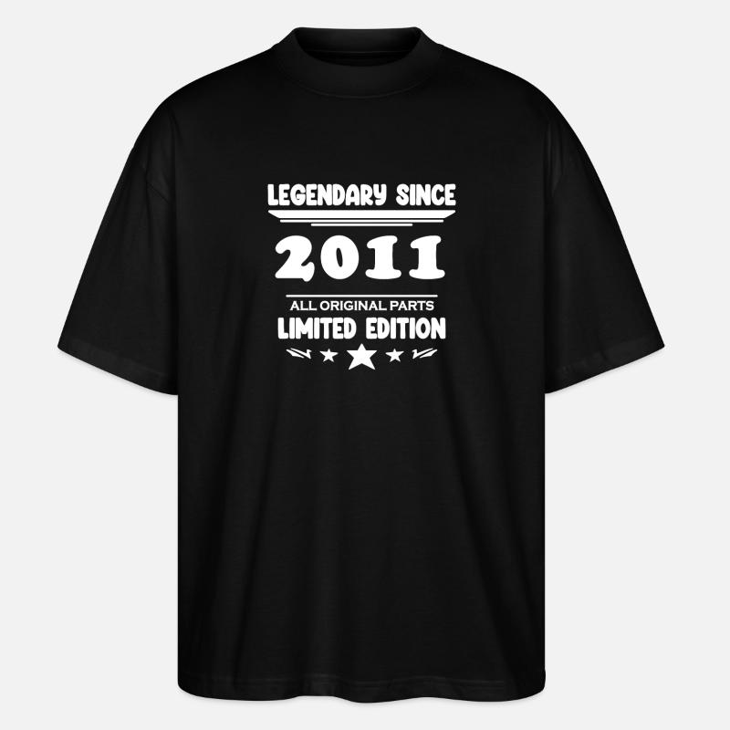 2011 - Year 2011 - Year 2011 - Stanley/Stella Oversized Unisex Organic T-shirt Blaster 2.0 - black