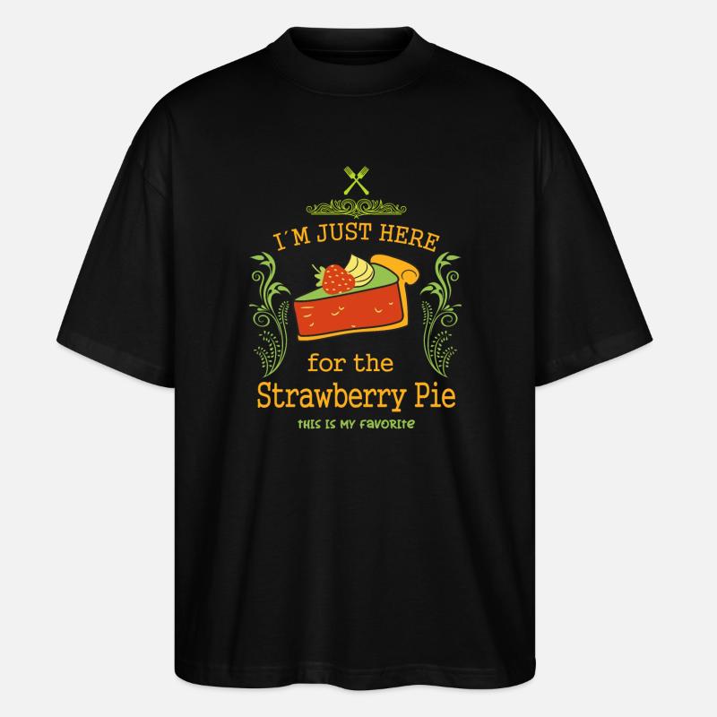 Erdbeerkuchen Liebhaber - Stanley/Stella Oversized Unisex Bio T-Shirt Blaster 2.0 - Schwarz