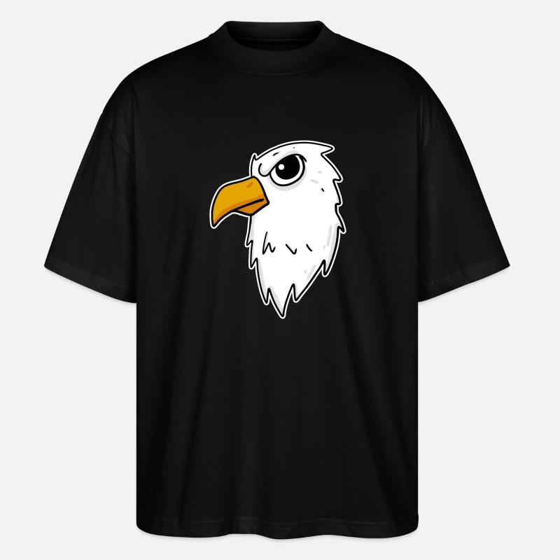 Eagle Head - Stanley/Stella Oversized Unisex Organic T-shirt Blaster 2.0 - black