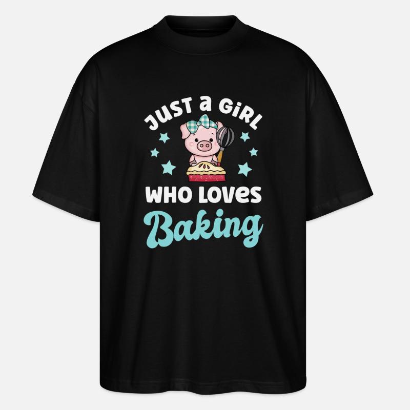 Baking Baker - Stanley/Stella Oversized Unisex Organic T-shirt Blaster 2.0 - black