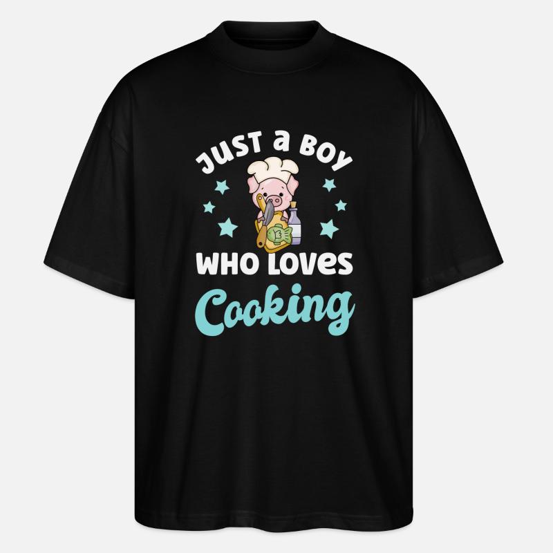 Koch Kochen - Stanley/Stella Oversized Unisex Bio T-Shirt Blaster 2.0 - Schwarz