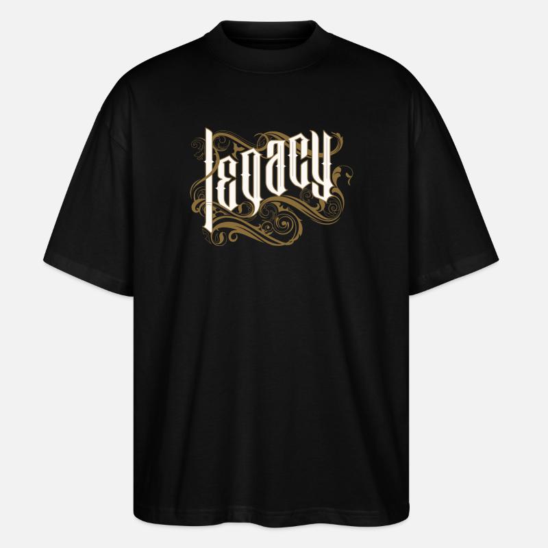 Hinterlassenschaft - Stanley/Stella Oversized Unisex Bio T-Shirt Blaster 2.0 - Schwarz