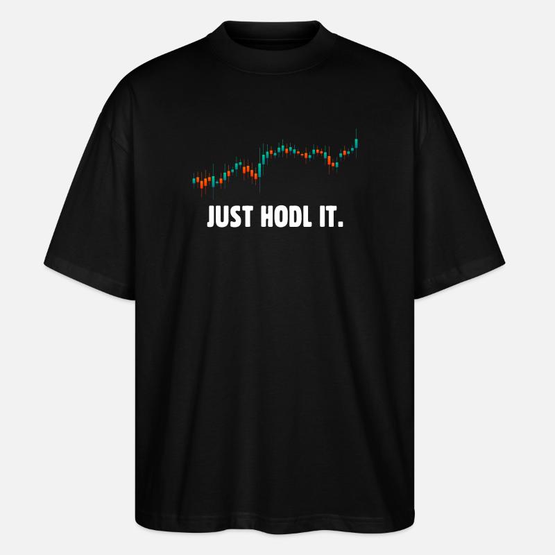 Just hold it bitcoin - T-shirt bio Blaster 2.0 coupe oversize Stanley/Stella Unisexe - noir