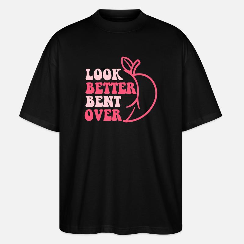 Design mit Obst und Motivationstext - Stanley/Stella Oversized Unisex Bio T-Shirt Blaster 2.0 - Schwarz